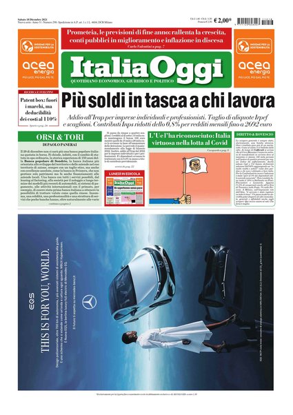 Italia oggi : quotidiano di economia finanza e politica